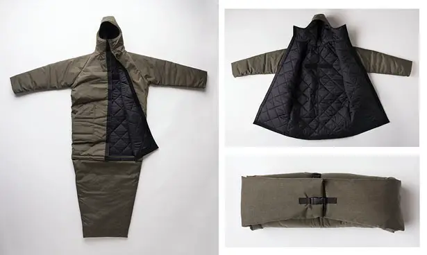 EMPWR Coat : Water-Resistant Jacket and Sleeping Bag in One