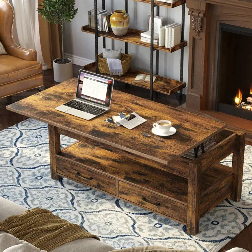 Multipurpose Eoghan Lift Top Frame Coffee Table