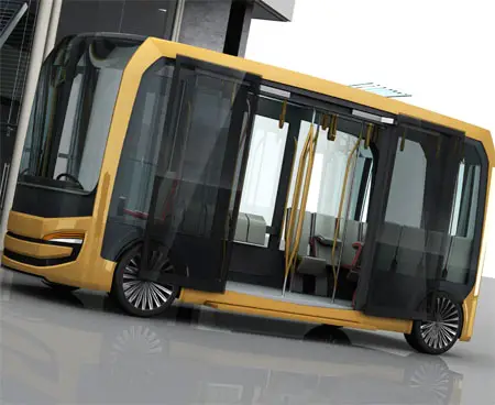 Eolo Urban Transportation Bus Can Purify The Air By Removing Toxic Elements Emitted By Cars