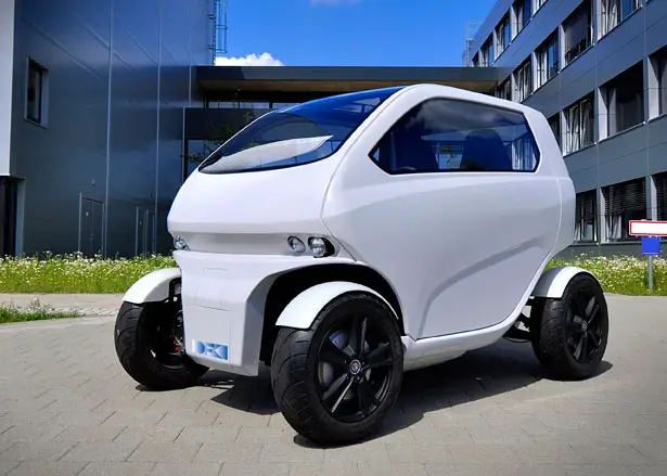 EOscc2 Flexible Micro Car for Mega Cities with Open Scissor Doors