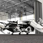 Futuristic eQO Limo Multipurpose Electric Aircraft by Oscar Viñals