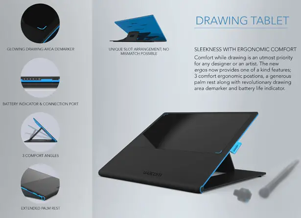 Ergos Concept Sketching Tablet Redesign