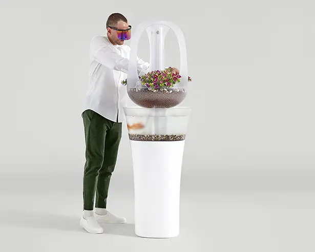 Eva - Modern Indoor Aquaponics Furniture by Francois Hurtaud