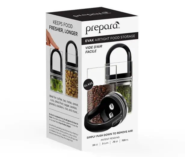 EVAK Glass Food Storage by Prepara