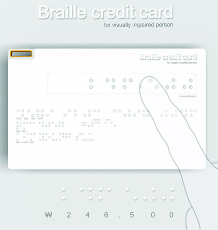 braille credit card