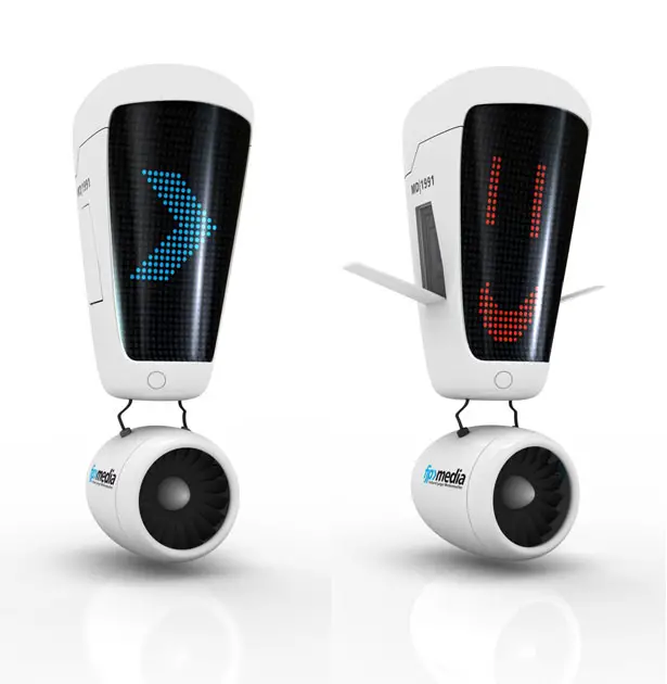 Exclamation Marky Flying Robot by Ronny Sauer and Form & Drang