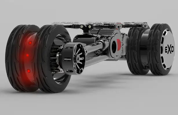 EXO - Exoskeletal E-Board by Fraser Leid