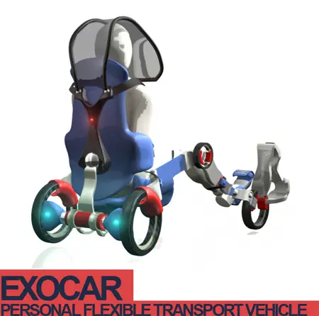 exocar personal flexible transport vehicle