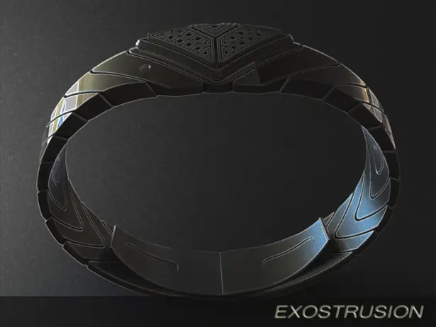 Exostrusion LED Watch Concept by Peter Fletcher