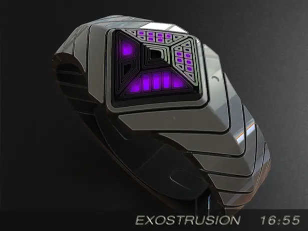 Exostrusion LED Watch Concept by Peter Fletcher