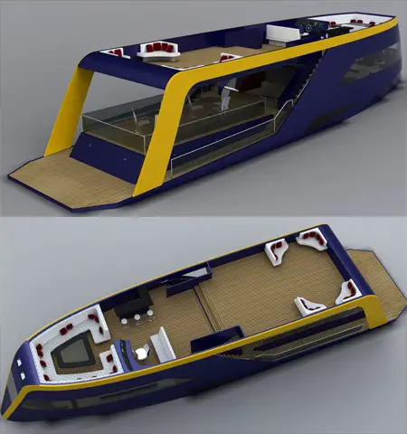 experience the balcony concept yacht with wide open spaces