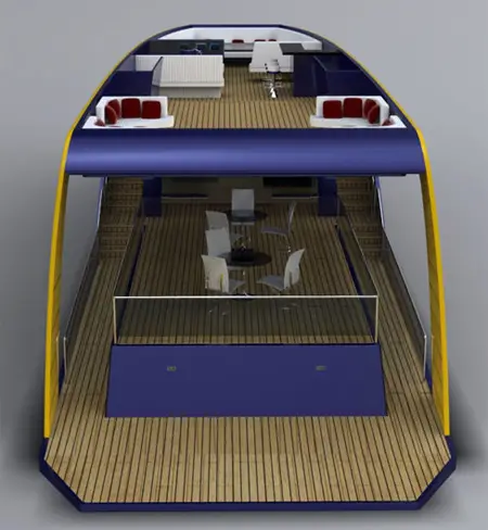 experience the balcony concept yacht with wide open spaces