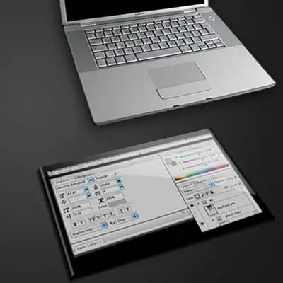 external touch screen concept