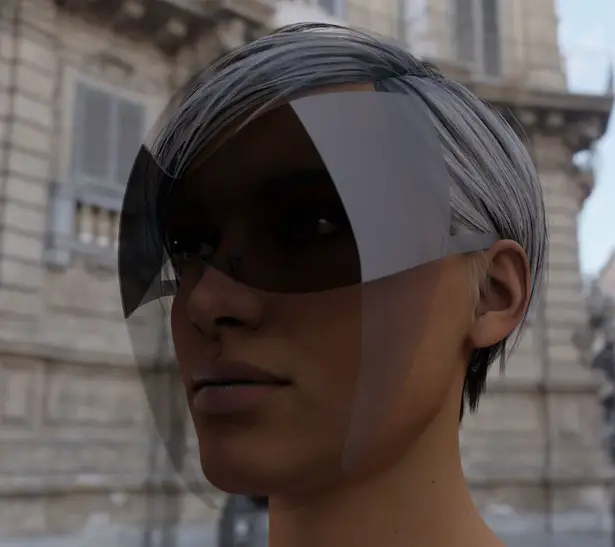Face Shield as Fashion Accessory by Joe Doucet