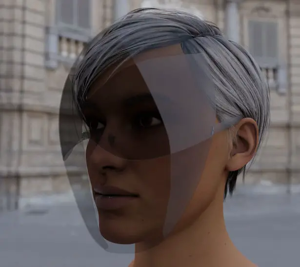 Face Shield as Fashion Accessory by Joe Doucet