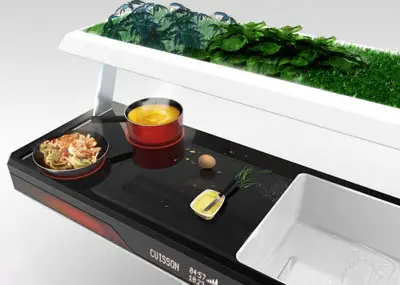 futuristic kitchen by Antoin Lebrun