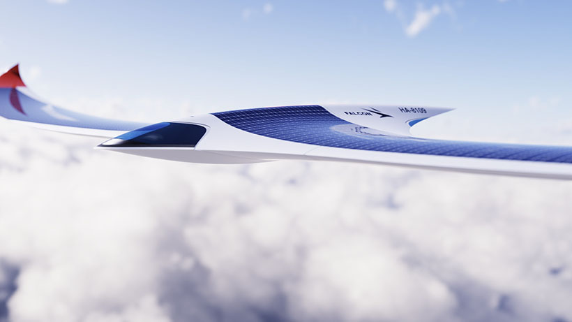 FALCON SOLAR Aircraft Concept by Laszlo Nemeth of Lasky Design