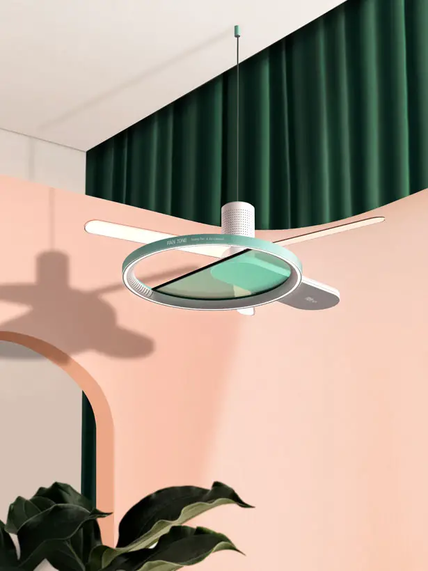 Fan Tone Ceiling Fan & Air Cleaner in One by Hyojeong Lee