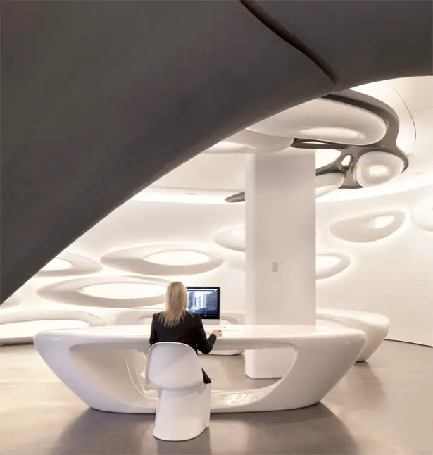 roca london gallery by zaha hadid architects