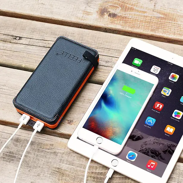 Feelle Solar Charger 2500mAh Solar Power Bank