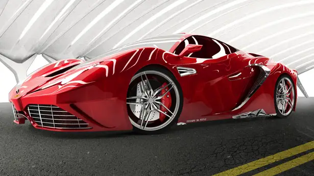 Ferrari ’91 Furia Concept Electric Sportscar by Armin Senoner