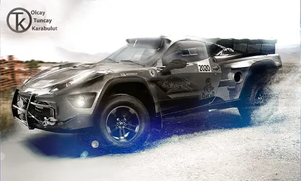 Design Proposal for Ferrari: Dakar 4×4 Rally Concept Vehicle 2020