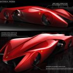 Ferrari Gothica Rossa Concept Supercar by Jeremy Han Donghun