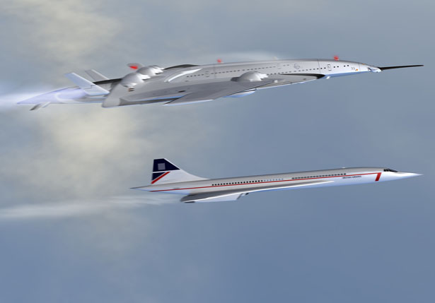Flash Falcon (FF) : Futuristic Electric Supersonic Jet by Oscar Vinals