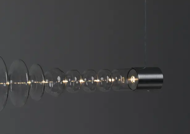 Filamento Sculptural Glass Lighting by Mayice