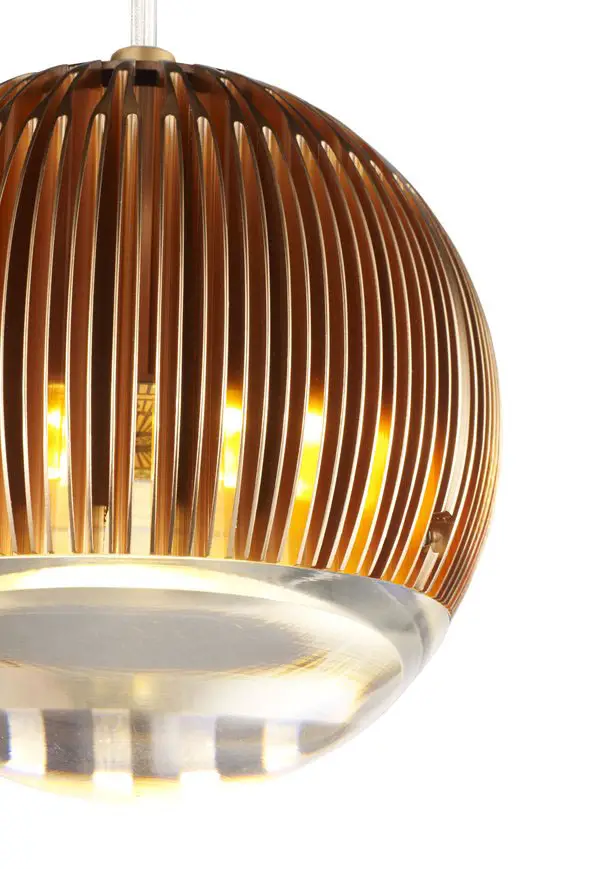 Fin Light Round Copper by Tom Dixon