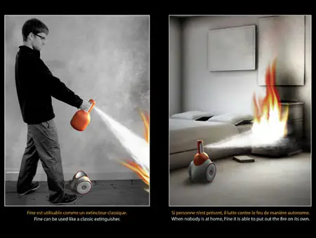 fine intelligent fire extinguisher