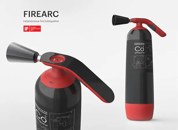 FireArc Instantaneous Fire Extinguisher Works Similar to a Lifejacket