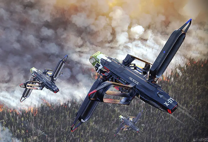 Firefly X-01 Fire Rescue Drone by Gurmukh Bhasin