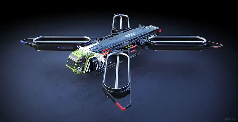 Firefly X-01 Fire Rescue Drone by Gurmukh Bhasin