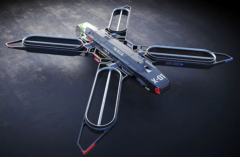 Firefly X-01 Fire Rescue Drone by Gurmukh Bhasin