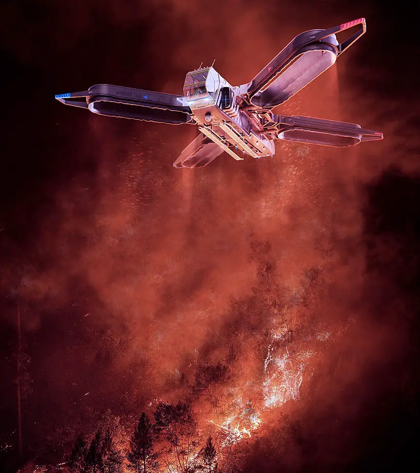 Firefly X-01 Fire Rescue Drone by Gurmukh Bhasin