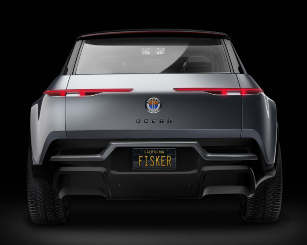 Fisker Ocean Electric SUV with Solar Panels Roof