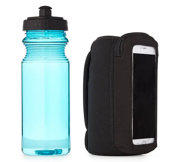 Fitness Bottle with Phone Holding Sleeve