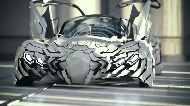 Flake Futuristic Car Design by Da Feng