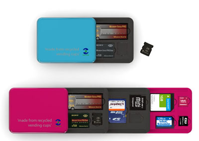 stylish flash memory card holder