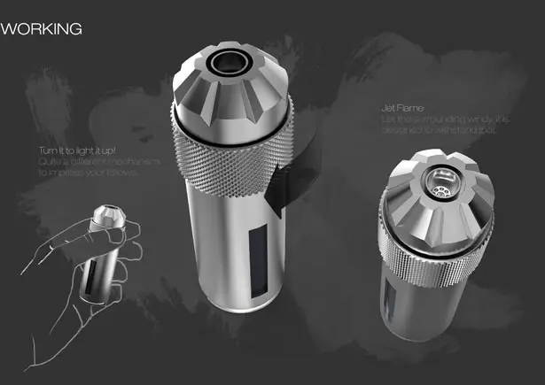 FLINT Cigarette Lighter by Sumedh Vartak