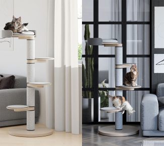 Float Cat Tree Concept is An Affordable, High-End Flat Pack Pet Furniture