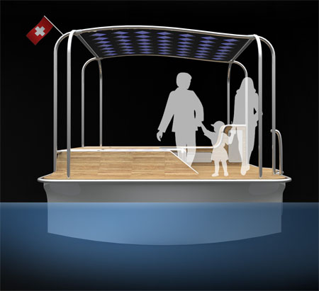 Float Solar Powered Motor Boat Provides Enjoyable Marine Picnic Alternative