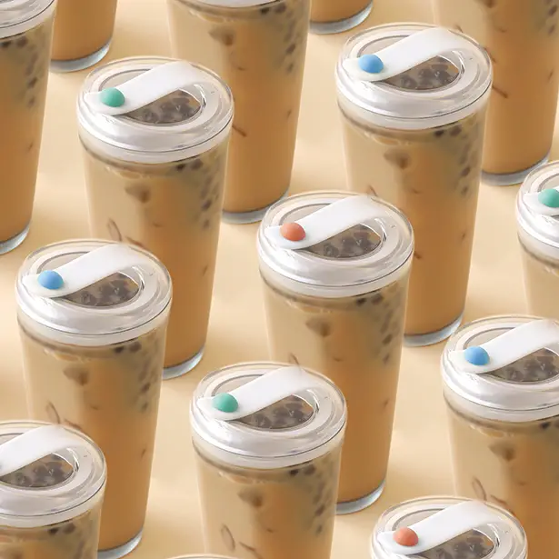 Float Strawless Bubble Tea cup Packaging Design by Fang Shih and Tian-Yu Wu