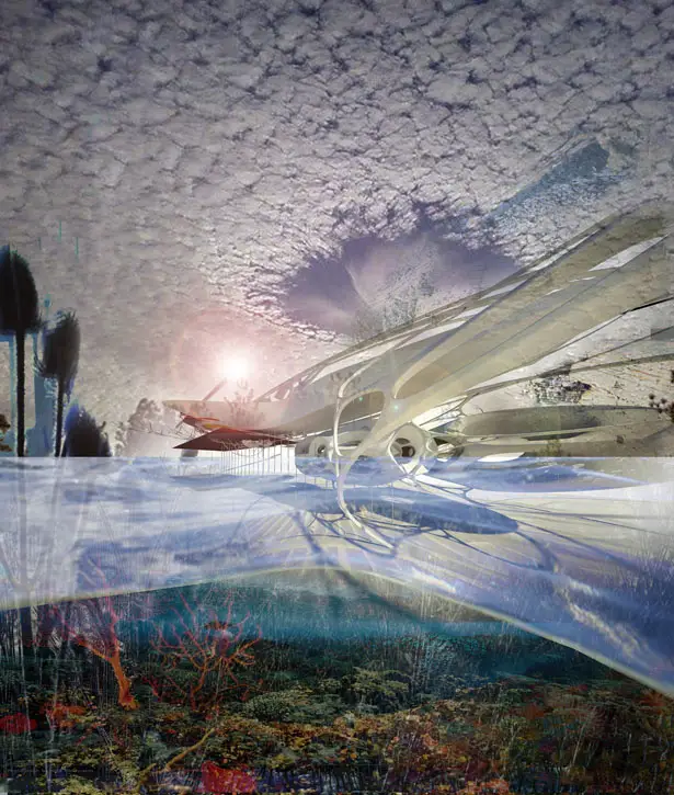 Floating Artificial Coral Reef Station by Margot Krasojević
