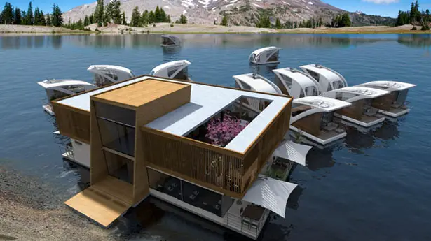 Floating Hotel with Catamaran-apartments by Salt & Water