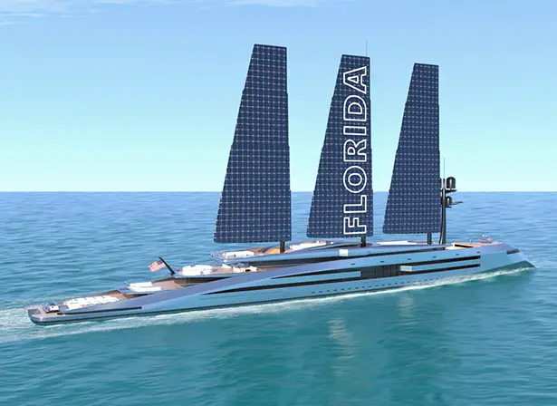 Florida 525-Foot Sailing Yacht Concept by Kurt Strand Design