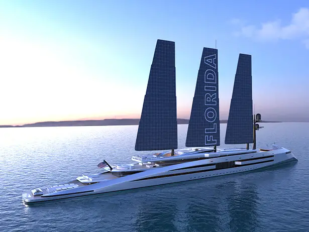 Florida 525-Foot Sailing Yacht Concept by Kurt Strand Design