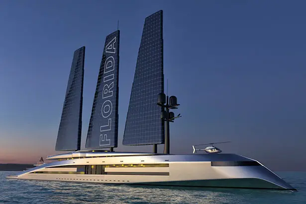 Florida 525-Foot Sailing Yacht Concept by Kurt Strand Design