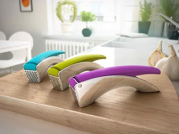 Flow Garlic Press by Philippe Baril